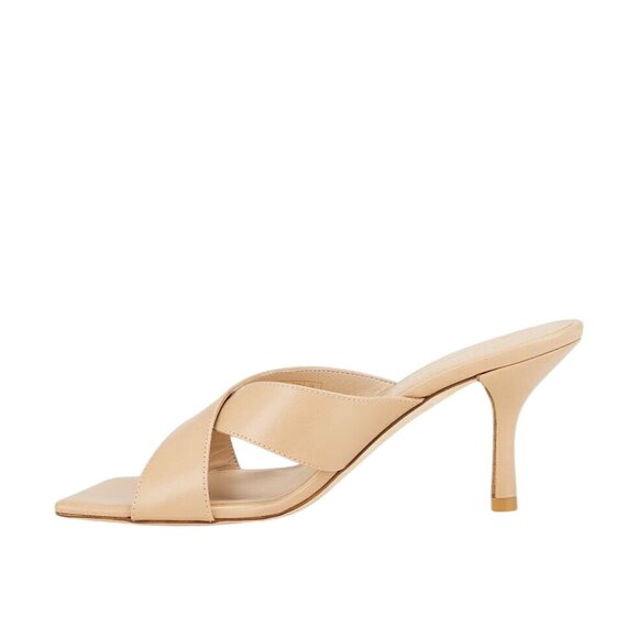 Stuart Weitzman Dayna Slides 75 in Adobe 7 with Box Womens High Heels - Picture 5 of 13